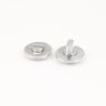 Wc garnituur inox met knop 4mm