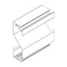 Vliegdeur greepprofiel alu 80x24.8