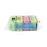 Schuurspons mousse handgreep gekleurd, 4st