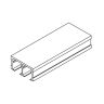 Looprail 3502 dubbel alu F1