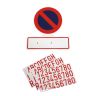 Sticker 'Verboden parkeren'