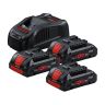 Starterset ProCORE 18V 3x4.0Ah, Met lader GAL 1880 CV