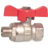 Kogelkraan messing T105 MV + hendel