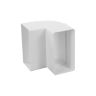Hoekstuk pvc verticaal 90°
