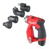 Accu schroef-/boormachine 12V M12 FDDXKIT-202X, Incl 2x 2.0Ah 12V accu, lader en extra boorkoppen