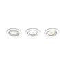 Inbouwspot SHELLBARK rond 3x4.5W