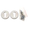 Sleutelrozet PZ Cridea JTE1Y, rond, geborsteld inox, diameter 53x8mm, klasse 3 S-Line