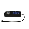 Blok rubber 16A 2x230V met kWh-teller