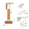 Schuifdeurkit compleet 4462 40kg 2.00M