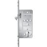 Haak/schuifdeurslot PZ Kfv 1631, doorn 65mm, as 72mm, afgeronde voorplaat, grijs gelakt, keerbaar