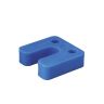 Drukplaat ny met sleuf 20mm blauw /48
