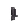 Plaatduim zwart 16mm D1 40x5mm