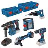 Toolkit 18V 5-delig + 2x8.0Ah + 1x4.0Ah