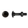 Houtbout met moer zwart DIN 603/555 4.8