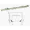 Ladeglijder enkel 270mm wit mr2040