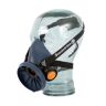 Halfgelaatsmasker SR 100 siliconen blauw