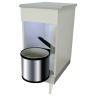Afvalemmer rond 3512 Inbouw Deurmontage Inox 12L