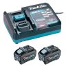 Starterset Makita XGT 40V 2x5.0Ah, Met lader DC40RA