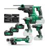 Combopack 18V Accu schroef-/boormachine DS18DE + Boorhamer SDS+ DH18D26DA + Slagschroevendr WH18DC
