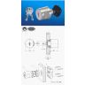 Kastknop cil nik PZ R 3501