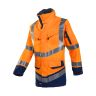 Regenjas Hi-Vis WINDSOR Fluo Oranje/Marineblauw 2XL