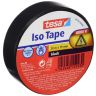 Kleefband pvc zwart 19mm 20m
