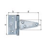 Kruisheng T-model blauw vz 102/40x90mm