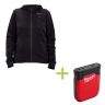 Hoodie dames verwarmd M12 Hexon Zwart incl. Powerbank