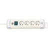 Contactdoos 4 1.8m H04VV-F 3G1.5 wit