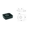 Basis pvc zwart opvijs