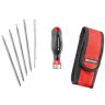 Bitsenset PROTWIST ATCL.2A5 met ratel, T-handvat, 5 omkeerbare bleds en draagtas