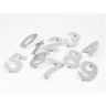 Huisnummer inox