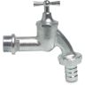 Wartelkraan messing mat-chroom buitendraad 3/4 19mm