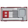 Beitel- & doorslagset 9dlg tc-tray