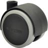 Meubelwieltje pvc Zwart dia 40 35kg, soft run