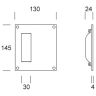 Inkapschelp/plaat it rechth.145x130mm