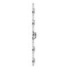 Meerpuntslot T1585, PZ cilinderbediend doorn 60mm, as 72mm, haakschoten, afgeronde voorplaat 1700x24mm, inox