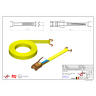 Sjorband haak breed Geel 50mm 2000daN
