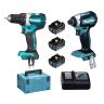 Combopack Makita DLX2189T3J, DDF484 + DTD153 +