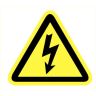 Pictogram zelfklevend elektrische spanning 90mm