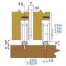 Onderrail alu F1 2102 3.0m