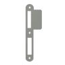 Sluitplaat inox voor project PZ-rolslot