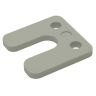 Drukplaat ny met sleuf 7mm grijs /48