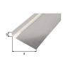 Plaat-L glad alu blank