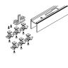 Bevestigingsset JUNIOR 80B pocket 200cm