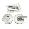 Toiletgarnituur Cridea JTWC, rond, geborsteld inox, diameter 53x8mm, klasse 3