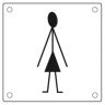 Pictogram dames inox