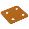 Drukplaat ny zonder sleuf 2mm oranje /48