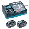 Starterset Makita XGT 40V 2x5.0Ah, Met lader DC40RA