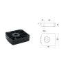 Basis pvc zwart opvijs